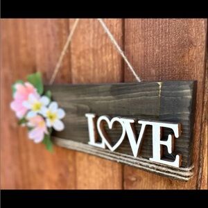 Handcrafted “LOVE” Wood sign